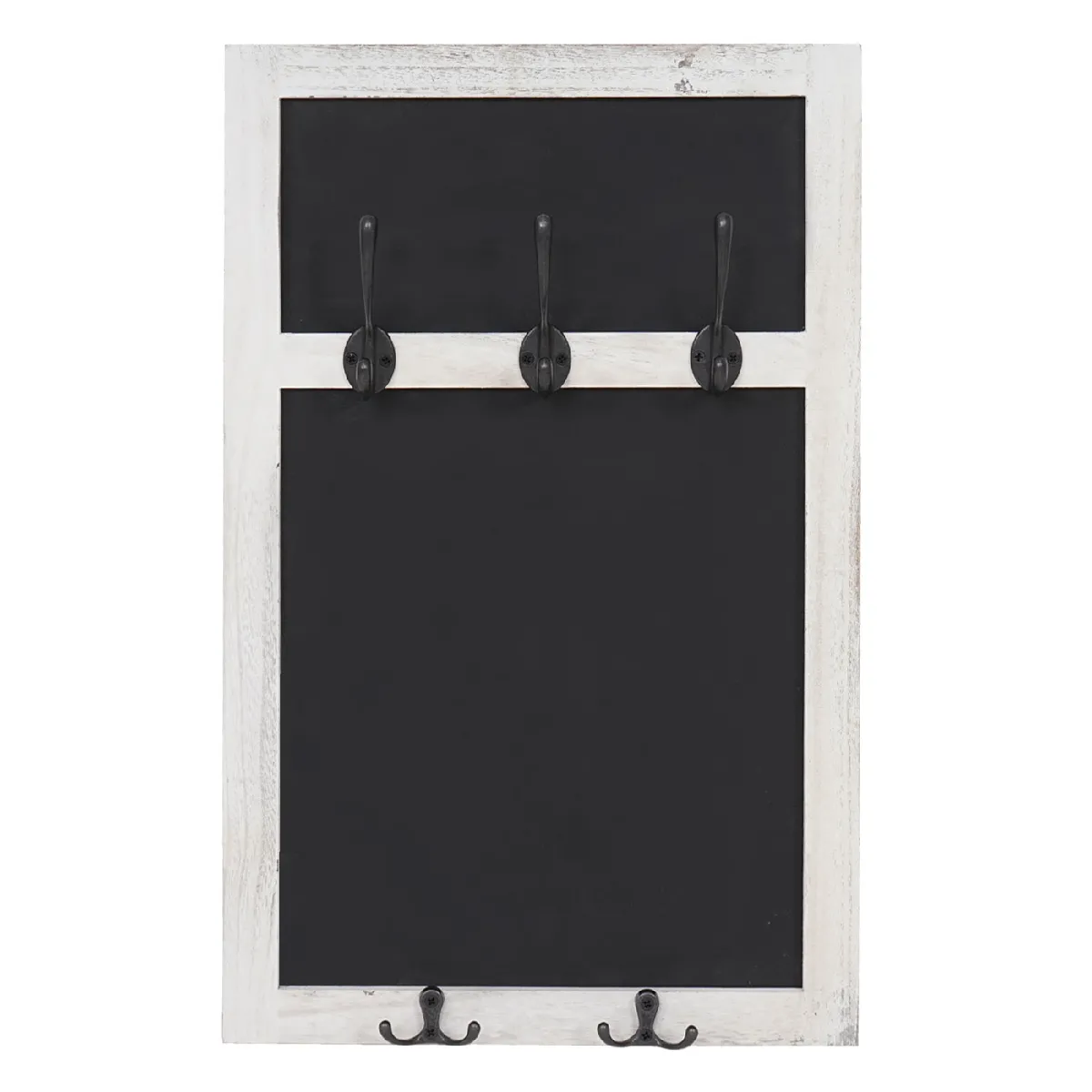 Mendler Portemanteau Mural HWC-C51 - Blanc Shabby