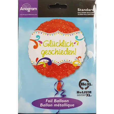 amscan Folienballon Glücklich geschieden