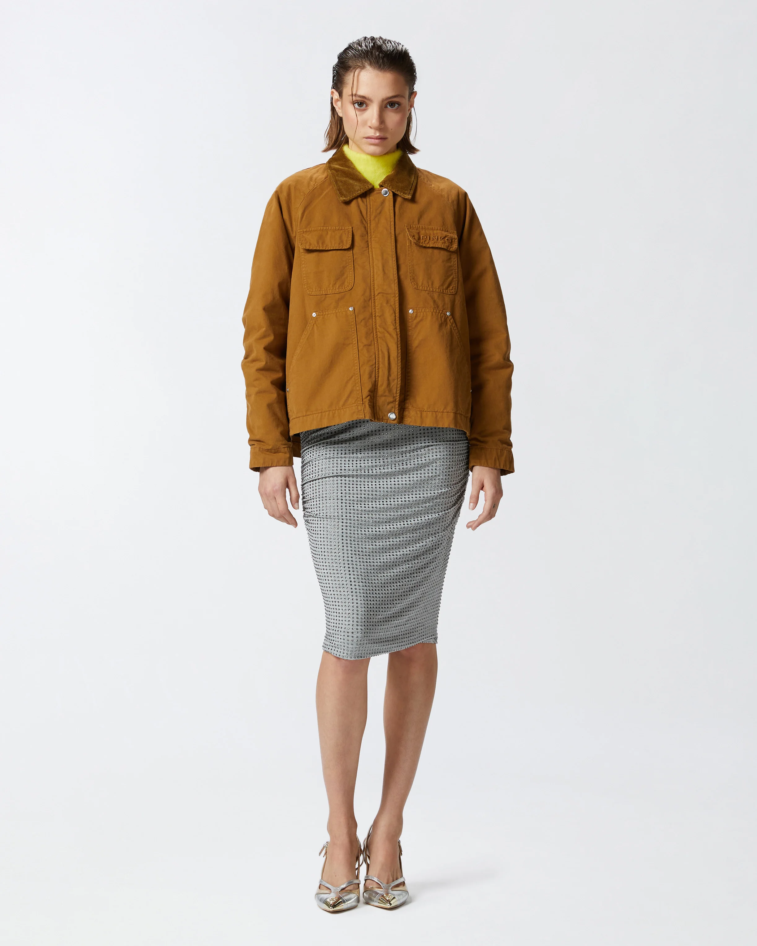 Blouson esprit caban | Orange