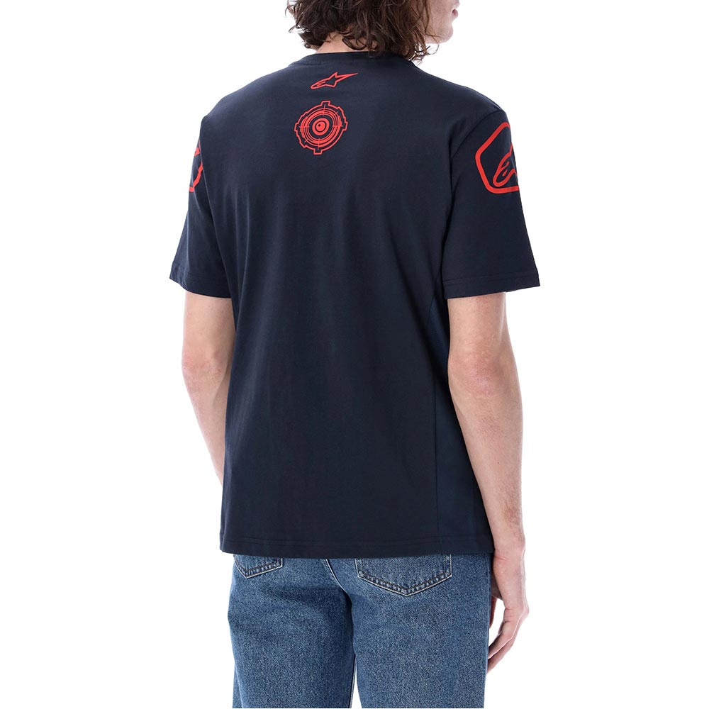 jorge martin - T-shirt Dual 89 Alpinestars N°2 Bleu / Rouge