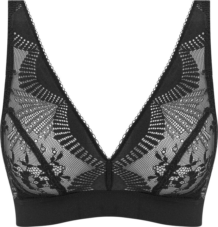 Wacoal SENSU LACE NON WIRED BRALETTE Black