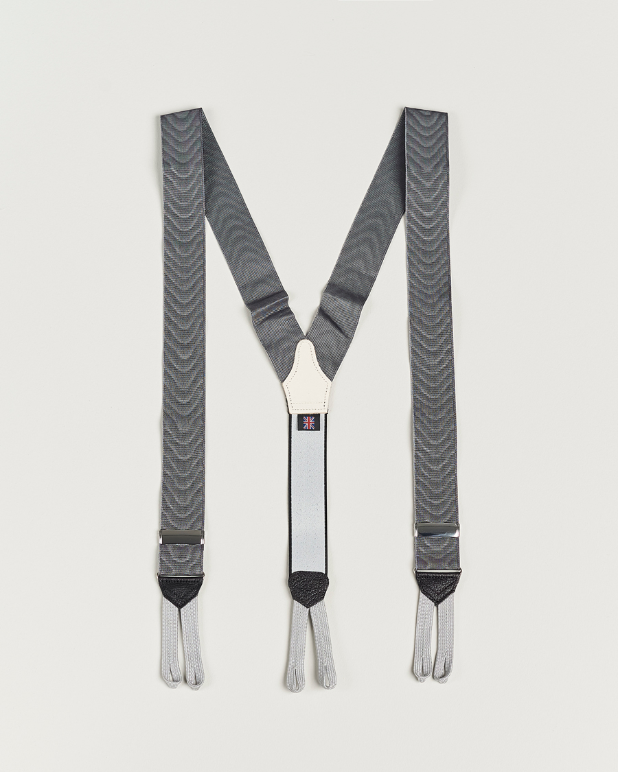Albert Thurston Moiré Braces 40mm Grey