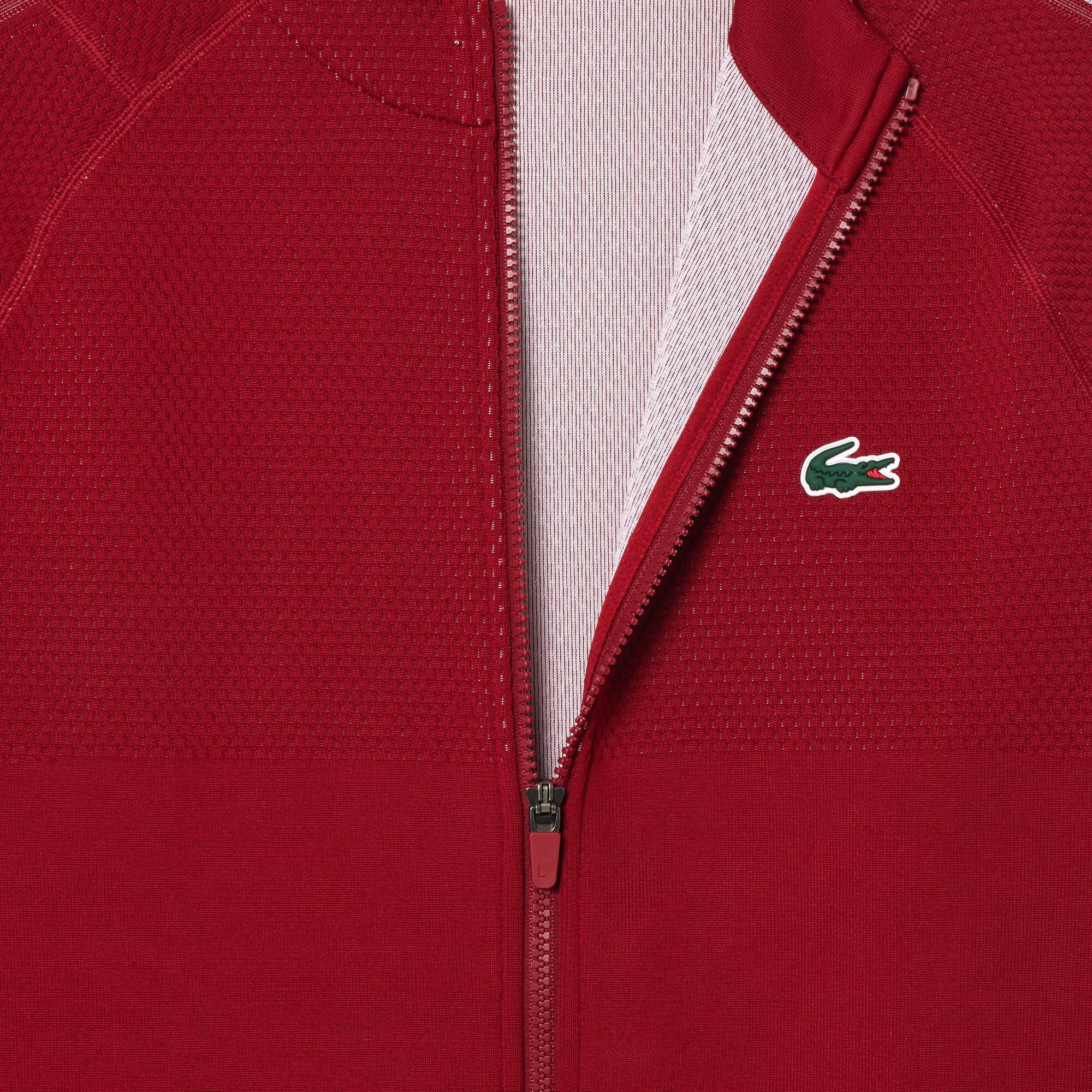 Sport-Jacke LACOSTE TENNIS x Novak Djokovic Sweatshirts - Rot - Lacoste - Herren