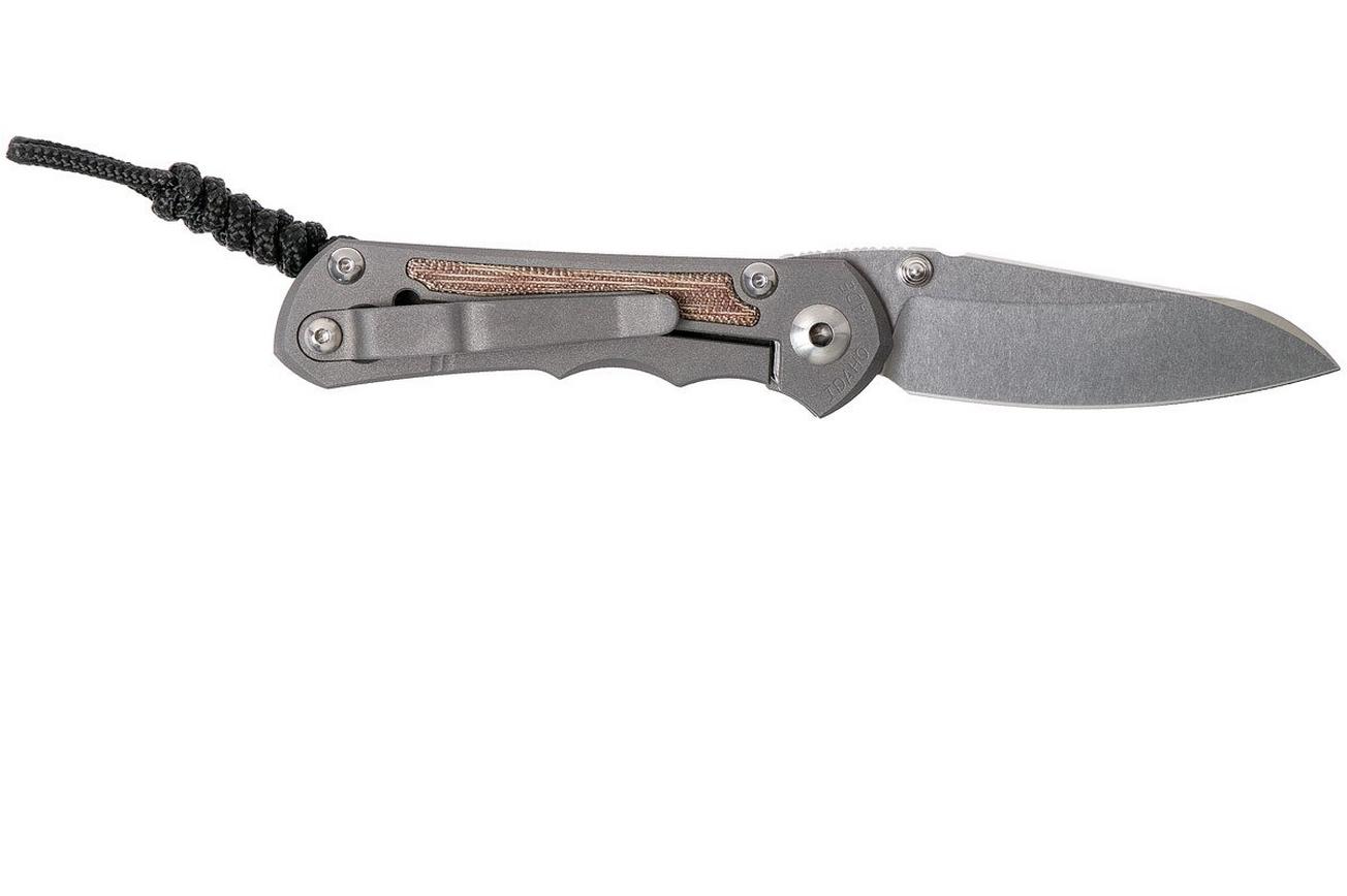 Chris Reeve Small Inkosi Insingo Natural Micarta Inlays SIN-1030 zakmes