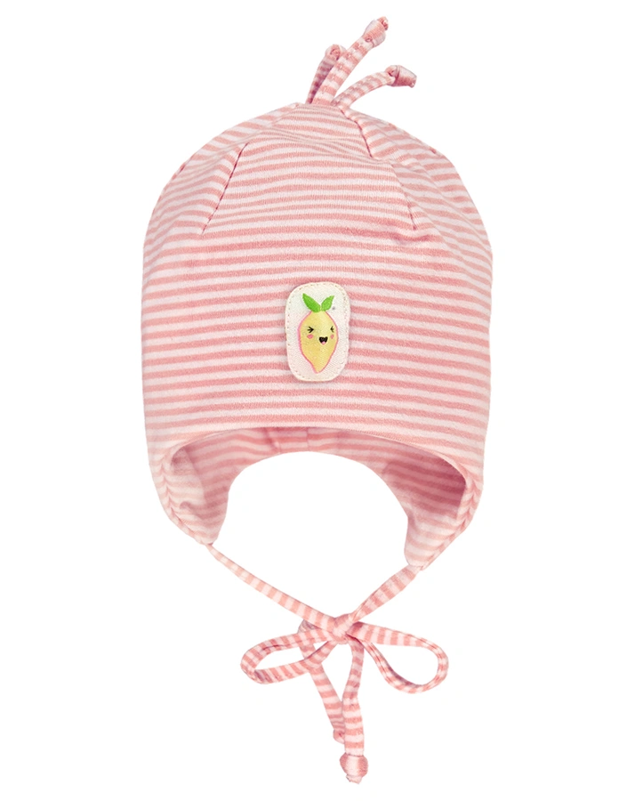 Bindemütze ZITRONE in rosa