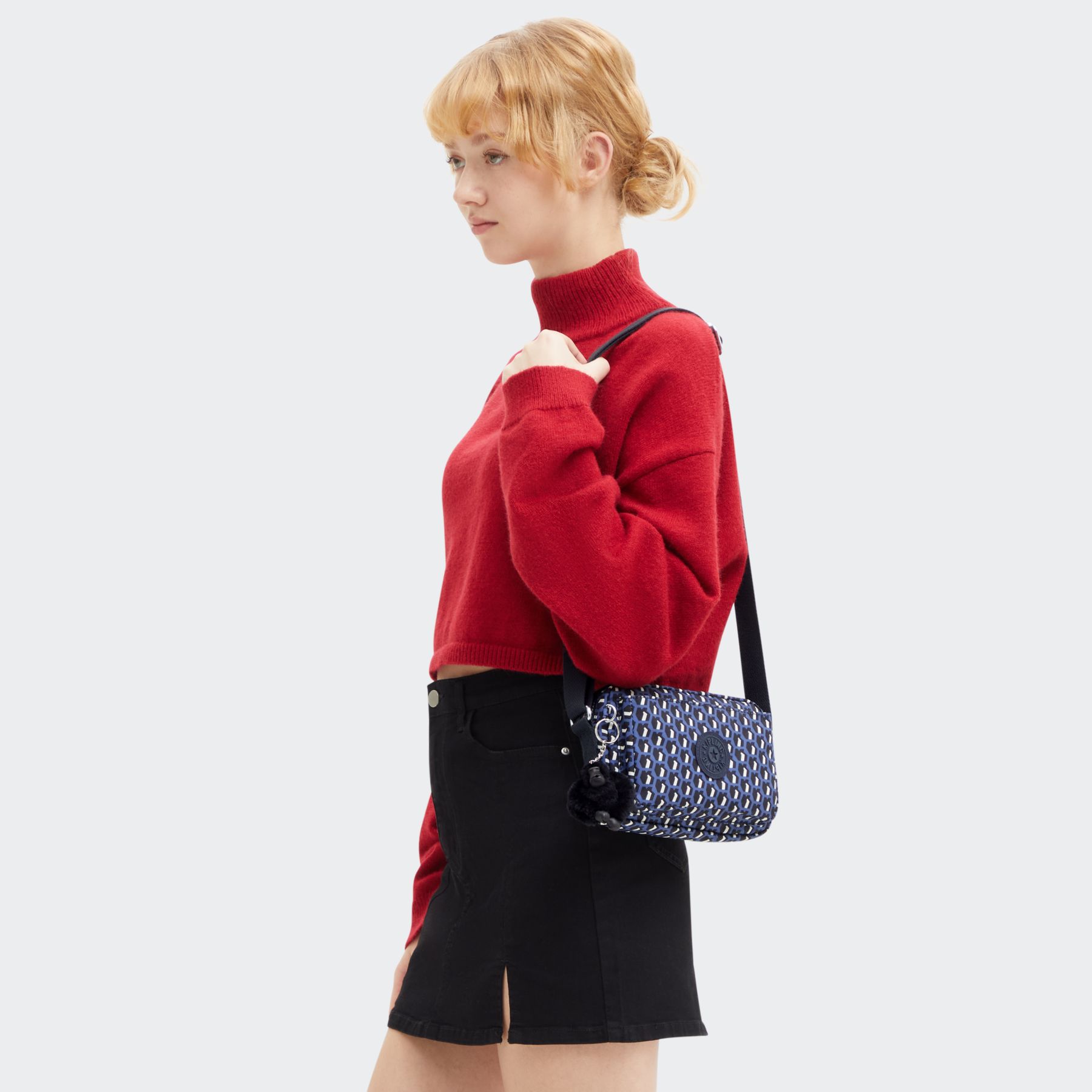 ABANU Mini Sac à Bandoulière avec Sangle Ajustable - 3D K Blue