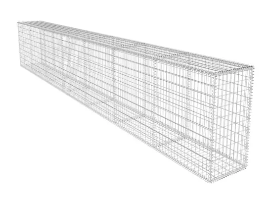 Mur en gabion avec couvercle Acier galvanisé 600x50x100