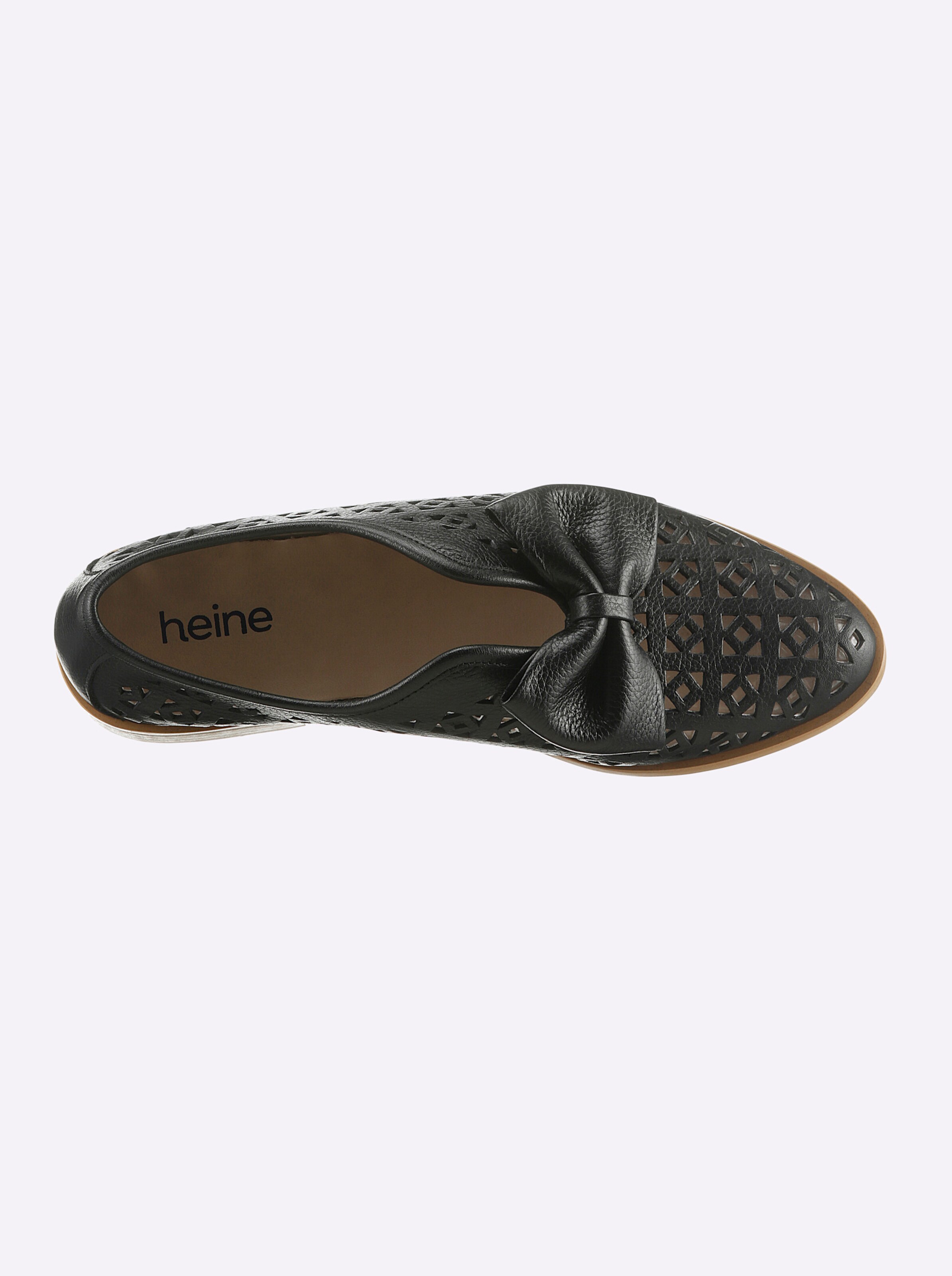 heine Slipper in schwarz