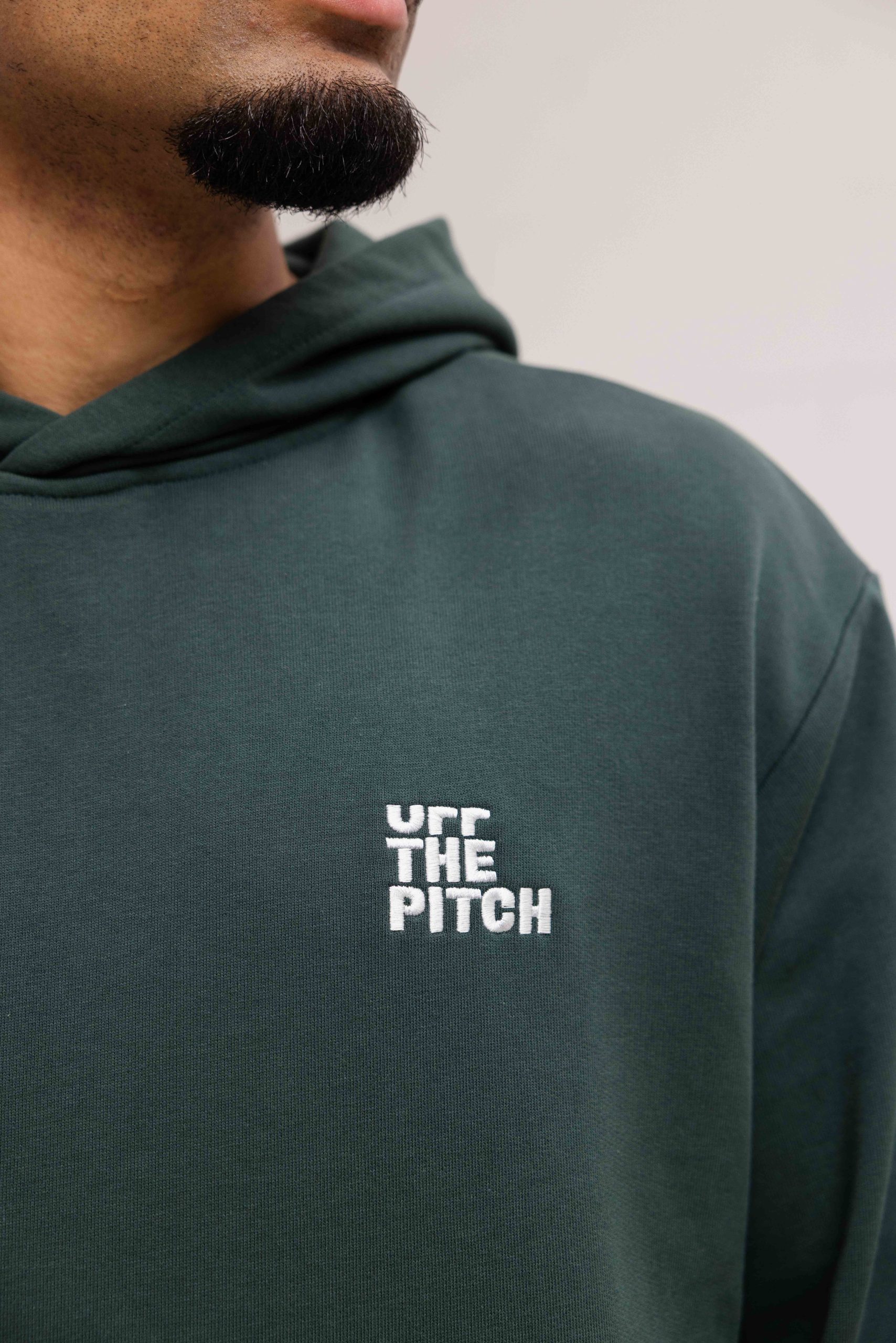 Off The Pitch 3D Off Hoodie Heren Donkergroen