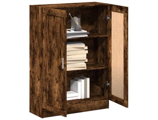 VIDAXL - Bibliothèque chêne fumé 82,5x30,5x115 cm bois d'ingénierie