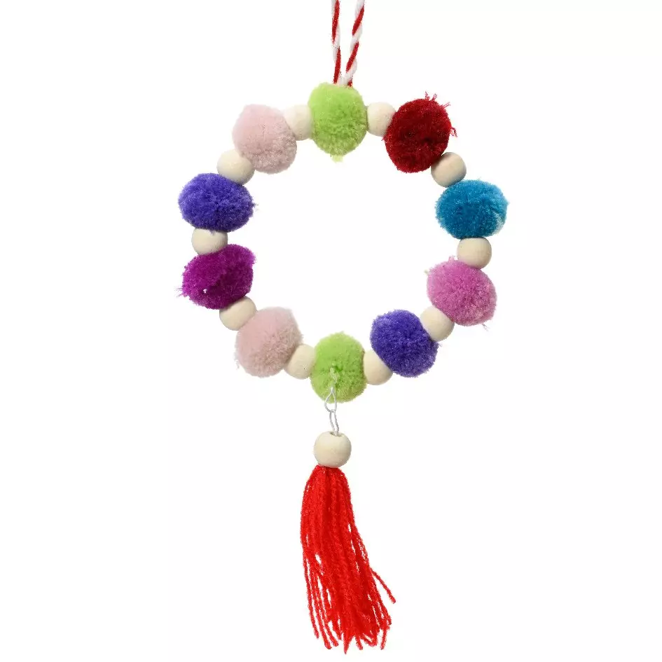 Suspension (H19 cm) Manille de Noël Multicolore