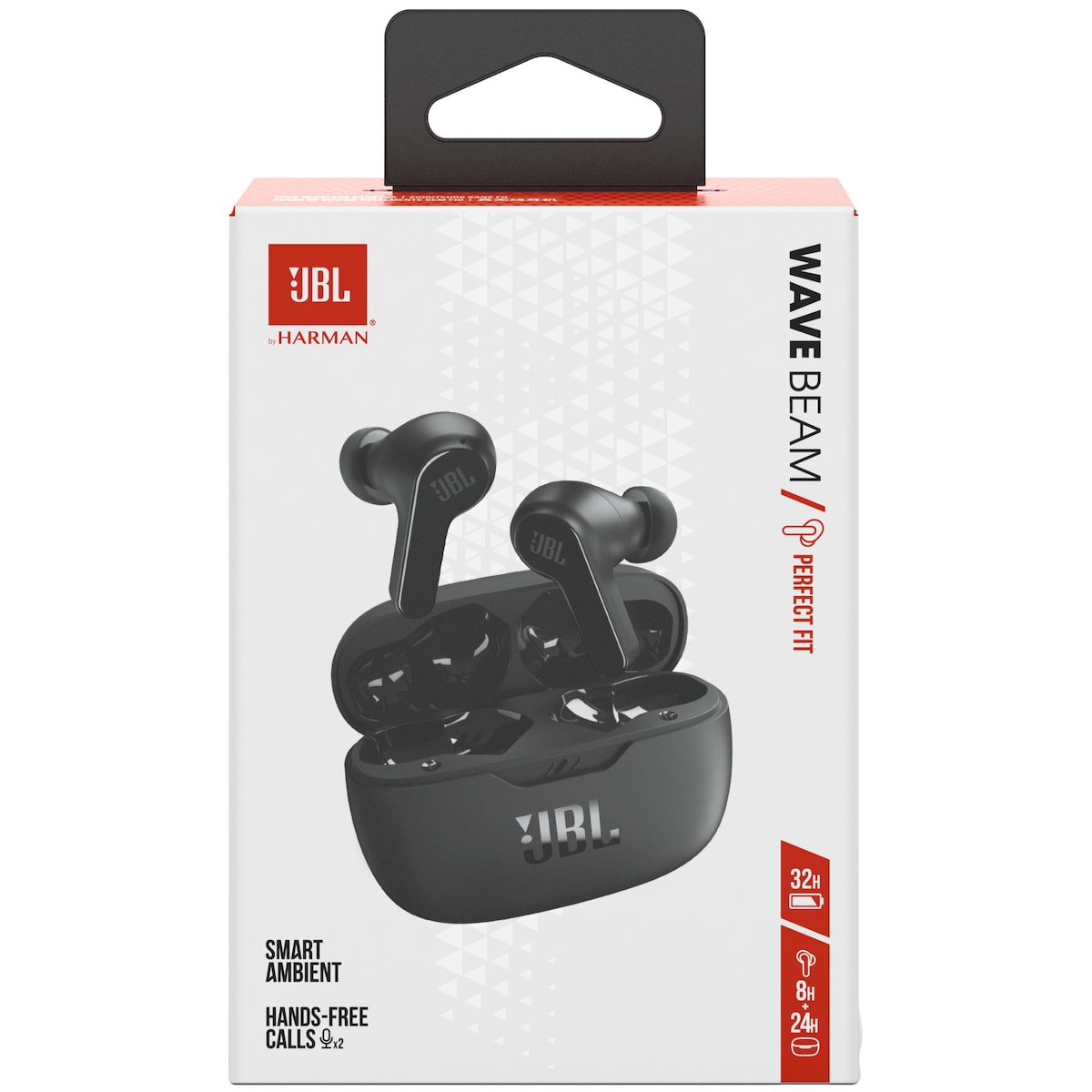 JBL Wave Beam helt trådløse in-ear hodetelefoner (sort)