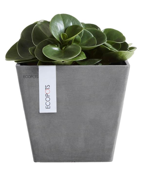 Ecopots Kunststoff-Topf Rotterdam, quadratisch