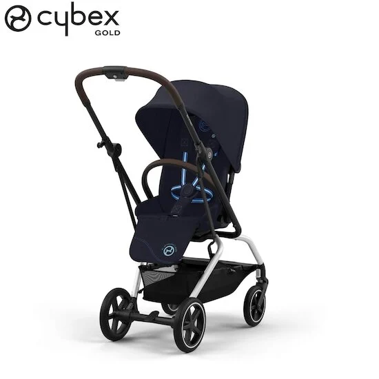 Poussette Eezy S Twist +2    Châssis Silver - Dark Blue        de               CYBEX