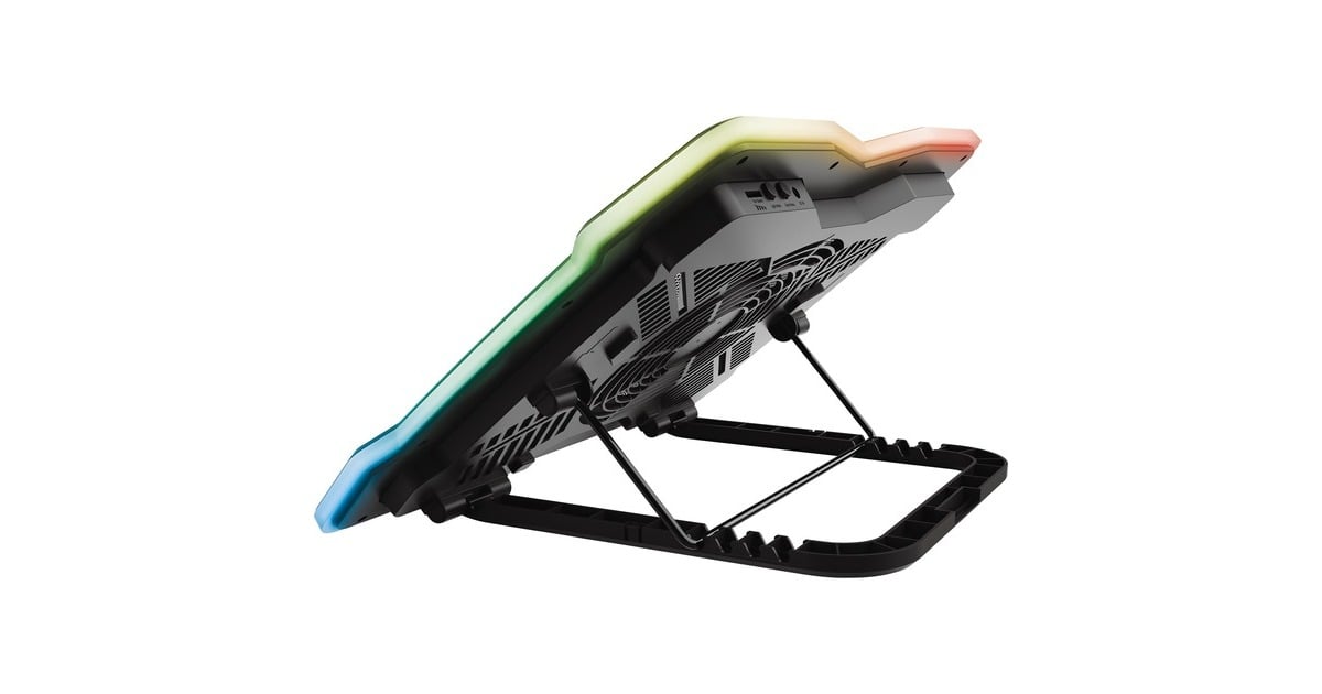 TrustGXT 1126 Aura laptopkoeler  (Zwart, RGB)