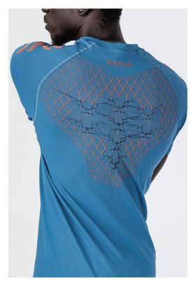 T-shirt de Running X-Bionic Twyce Run Bleu Orange Homme