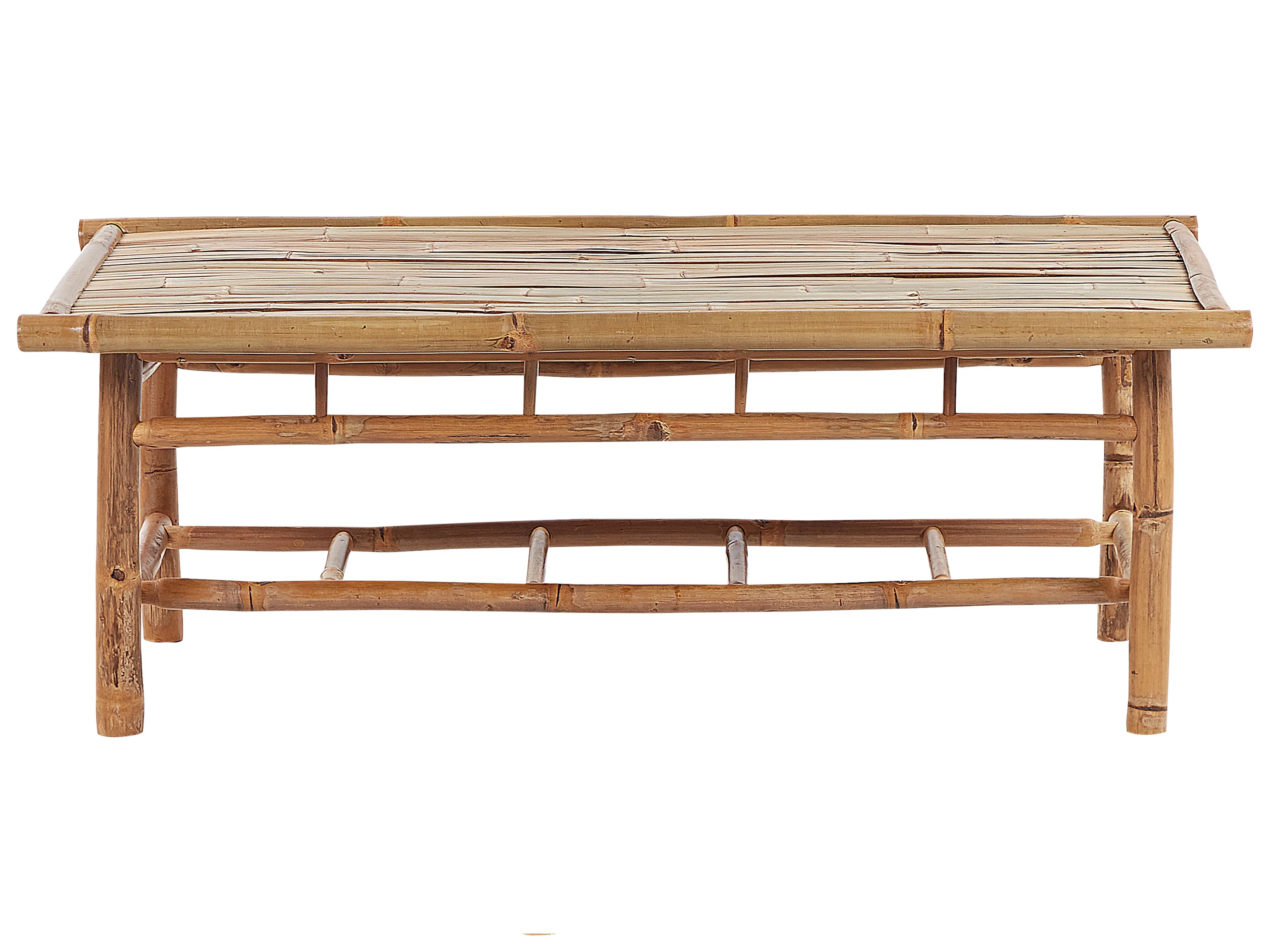 Loungeset met tafel 4-zits MAGGIORE Bamboehout Lichtbruin