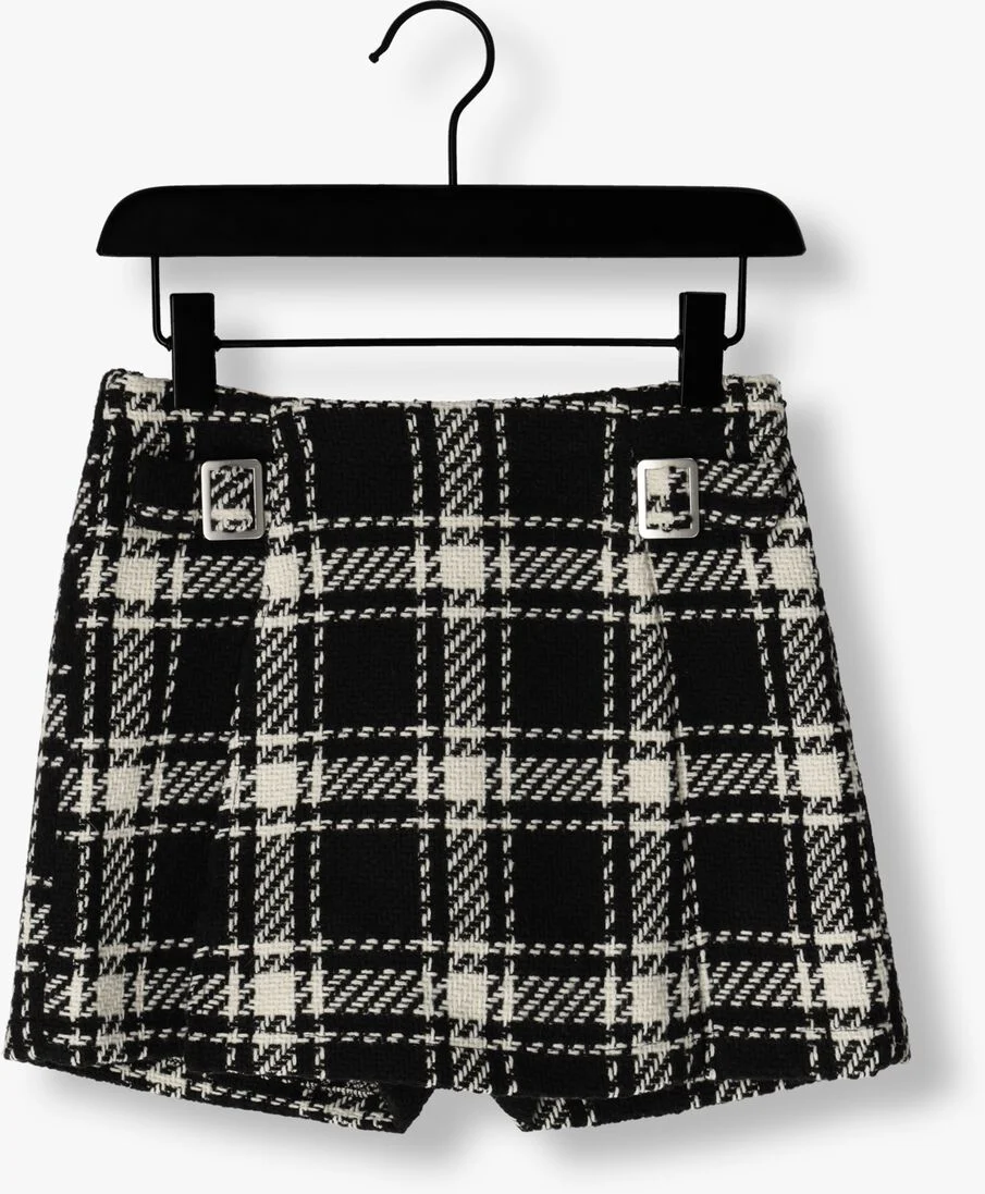 LIKE FLO zwarte like flo shorts wool skort check