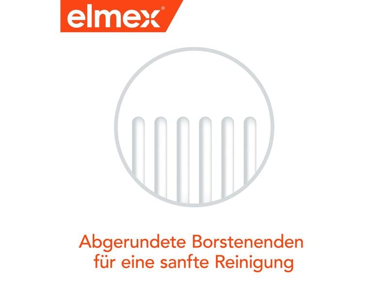 elmex Handzahnbürste Junior 6-12 Jahre Weich Kinder-Weich Zahnbürste für eine ideale Reinigung der neuen, bleibenden Zähne