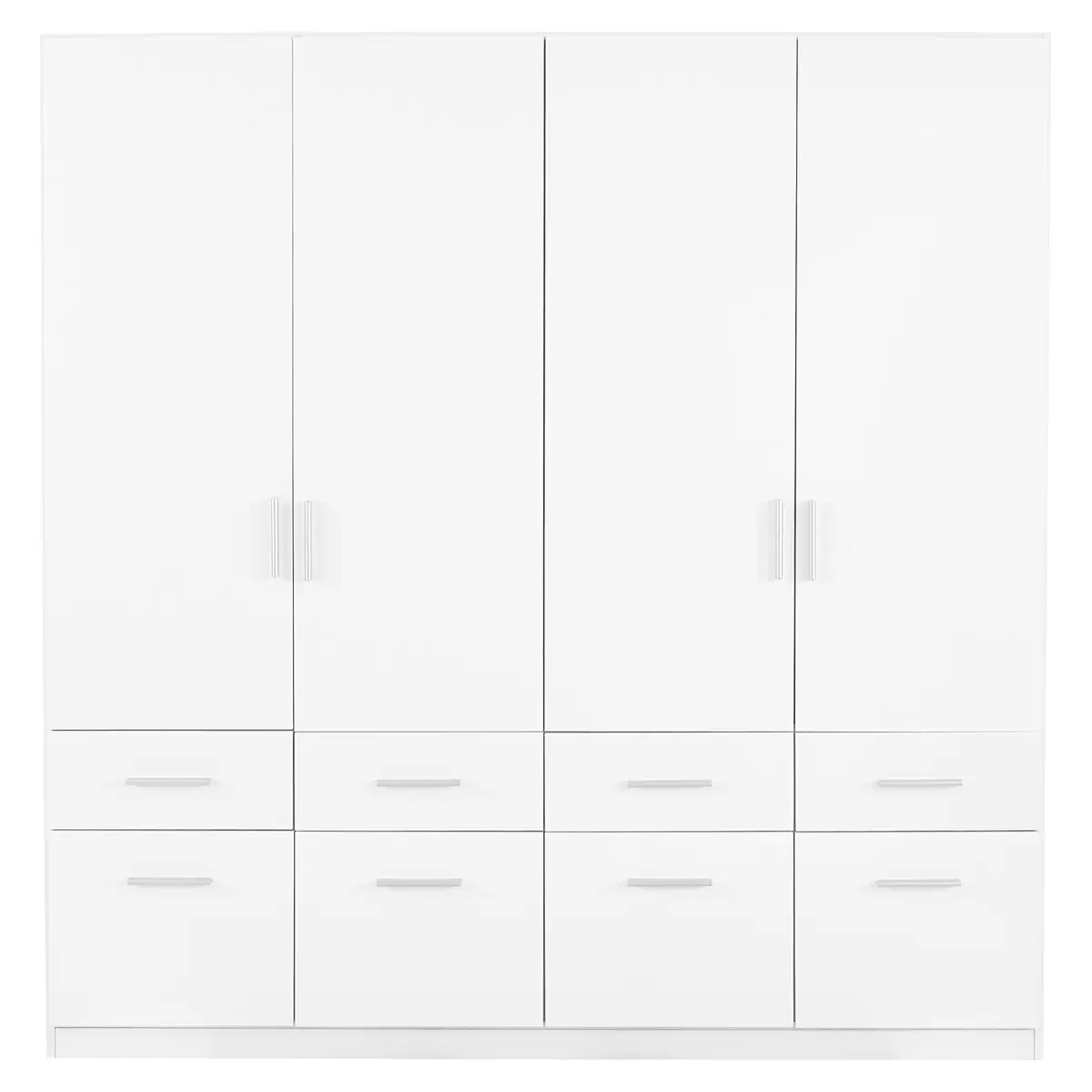 Drehtürenschrank 4- trg. Celle alpinweiss