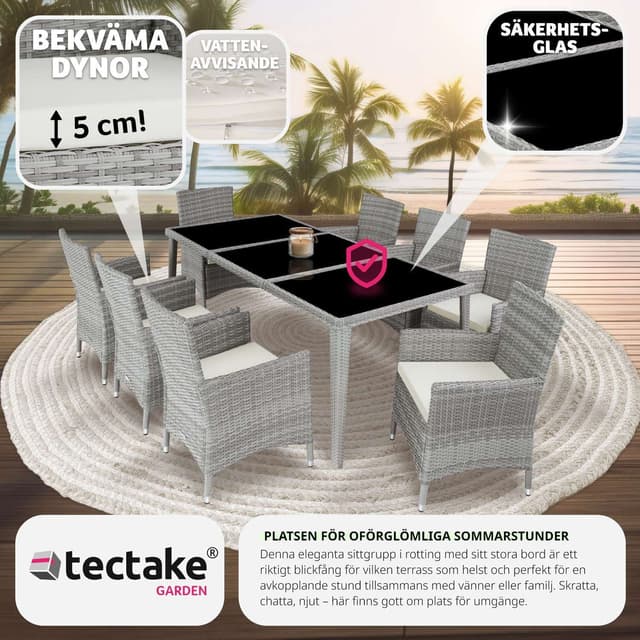 Polyrattan havemøbelsæt Menorca