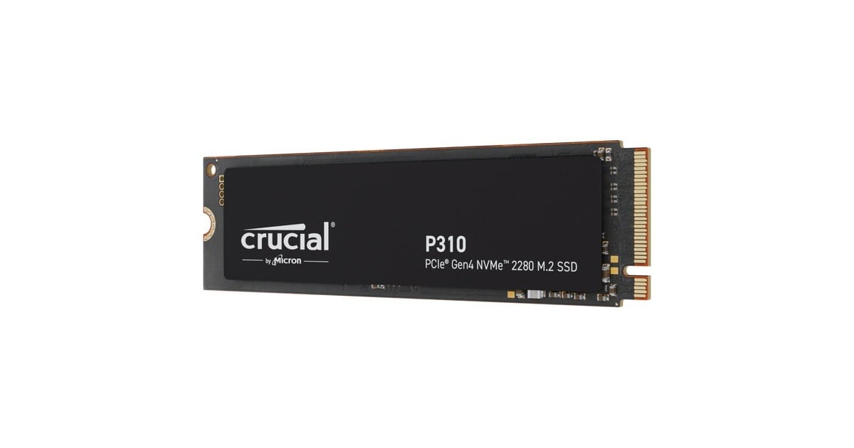 CrucialP310 1 TB SSD  (Zwart, CT1000P310SSD8, PCIe Gen 4.0 x4, NVMe 2.0)