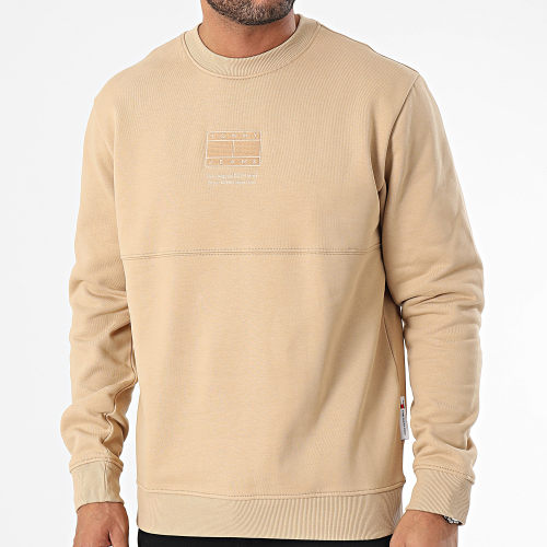 Sweat Crewneck Regular Tonal Flag 8392 Beige