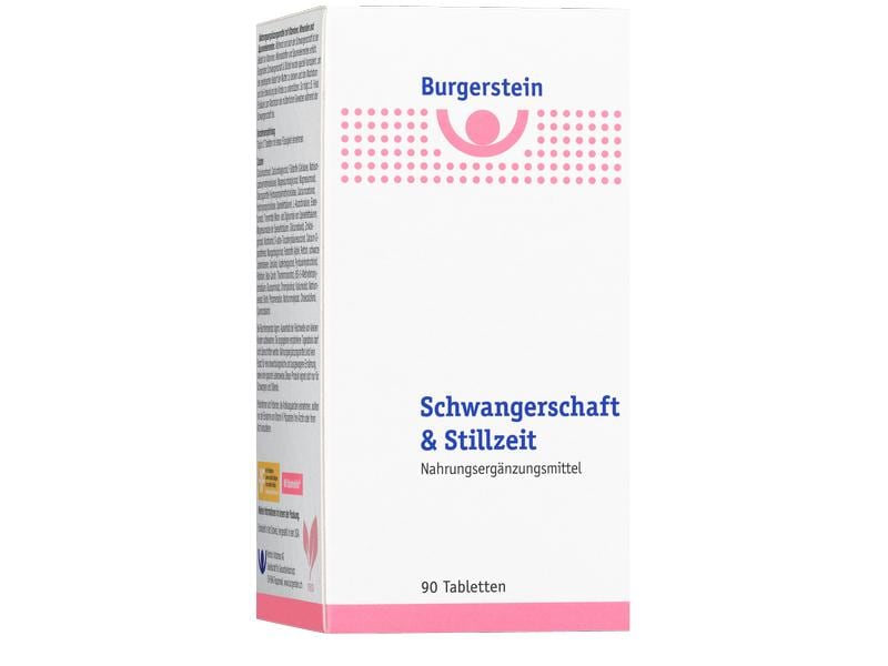 Burgerstein Schwangerschaft und Stillzeit 3 x 90 Tabletten Nahrungsergänzung, Schwangerschaft und Stillzeit