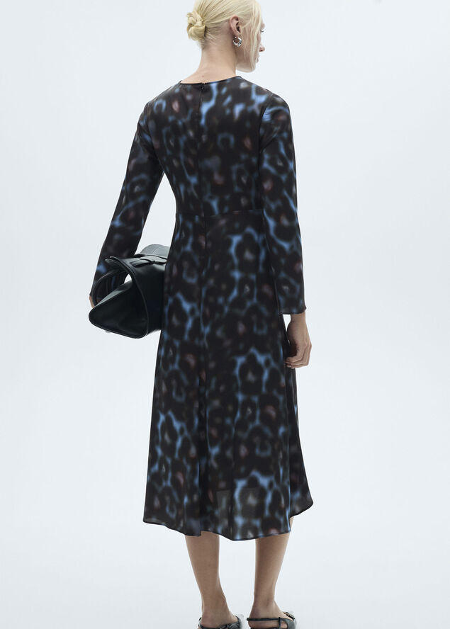 MANGO DRESS. -- BIMBA Medium blue
