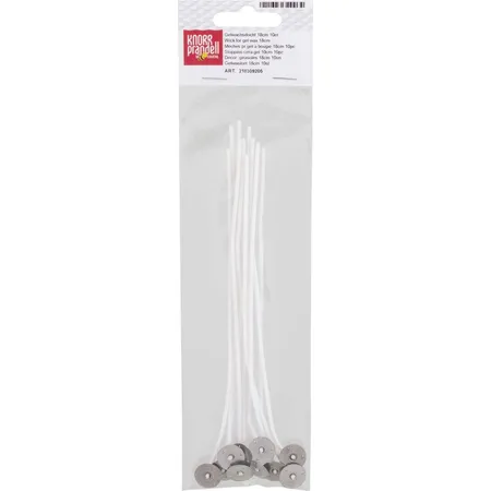 Knorr Prandell Gelwachsdocht 180 mm,l 10 Stück