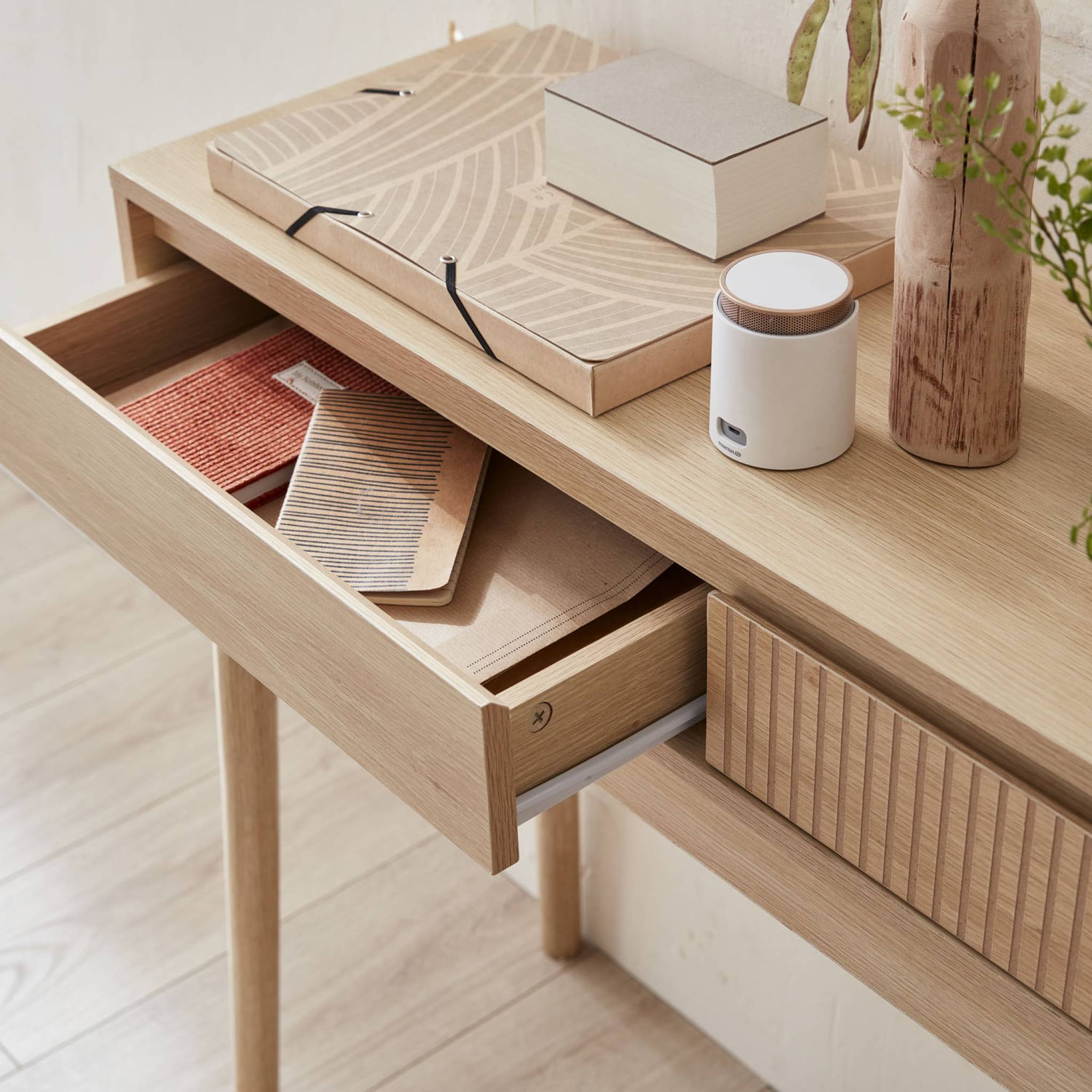 sweeek - Consoletafel, Linear, L 100 x B 30 x H 75cm