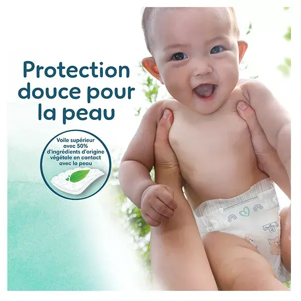 Fraldas Pampers Harmonie Maxi Pack T4 (9-14 kg) com embalagem de papel reciclável