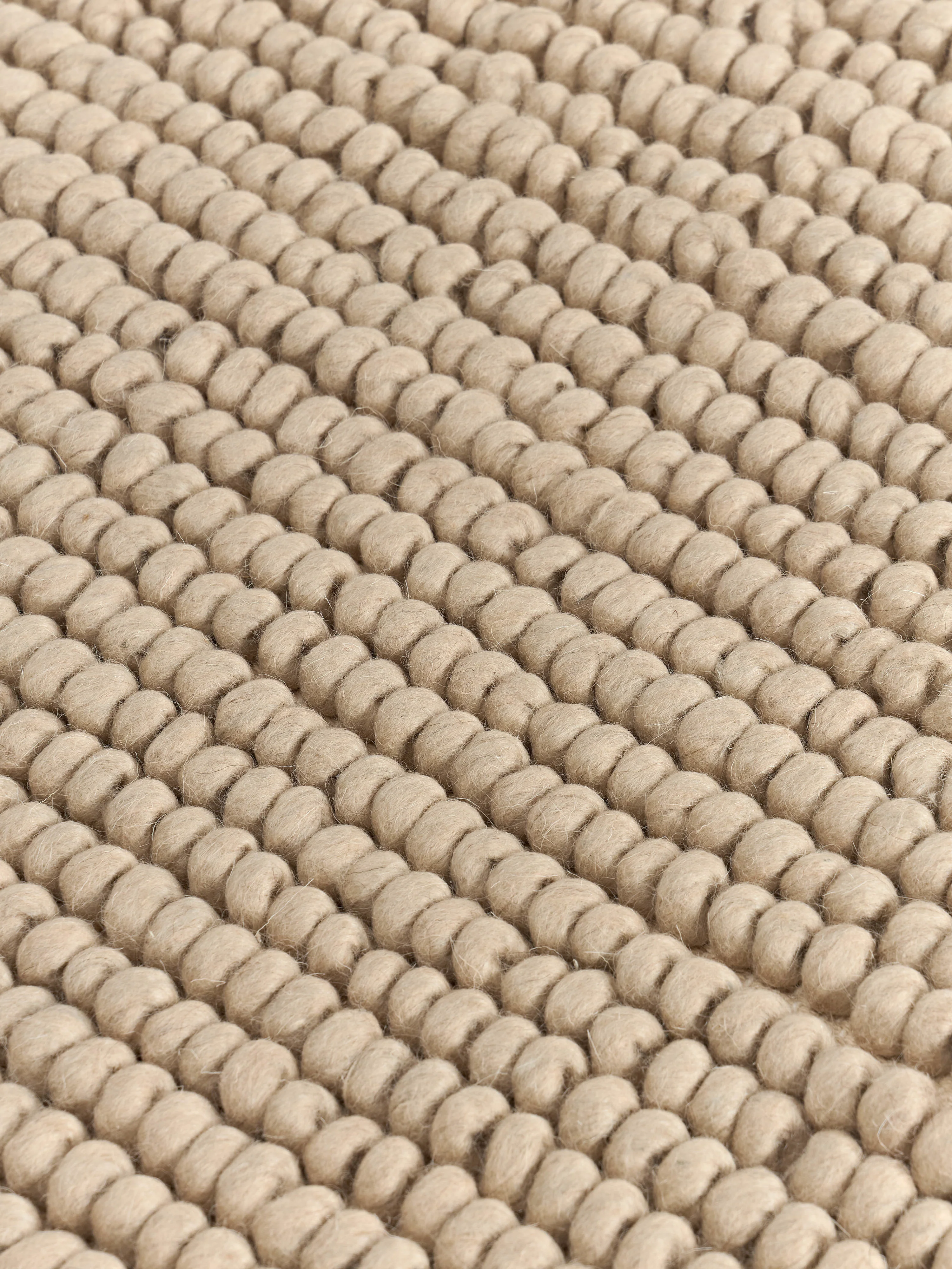 Handgeweven wollen vloerkleed Pebble