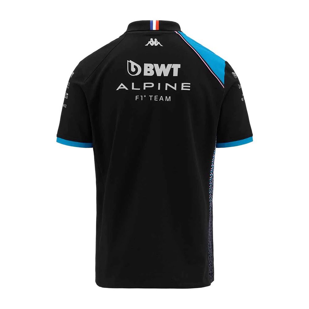 Kappa ACREM ALPINE F1 - Polo Homme black/liquid blue