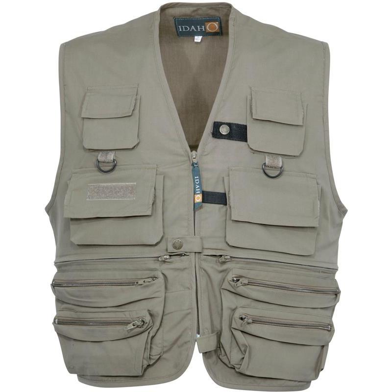 Gilet De Peche Idaho - Kaki