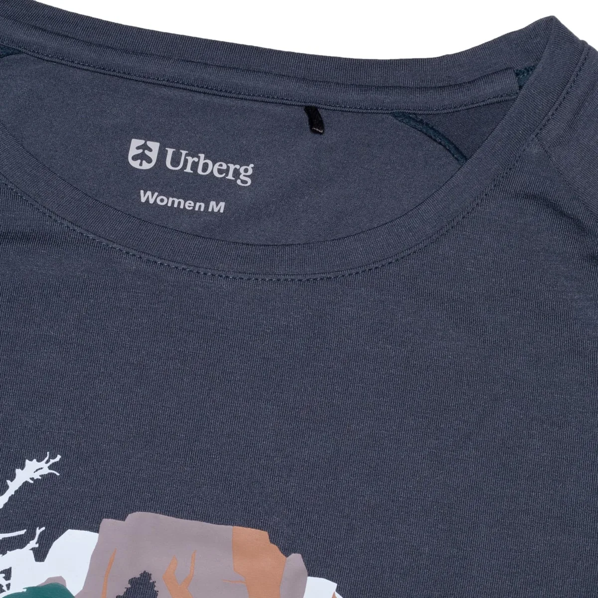 Urberg Women's Printed Tree Tee Blue Nights