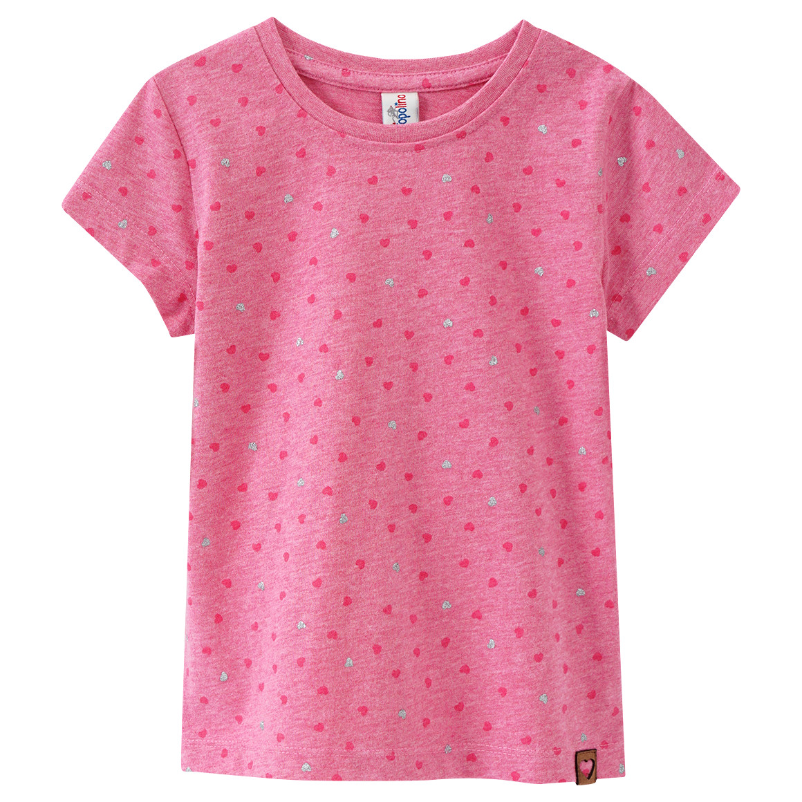 Topolino Mädchen T-Shirt mit Herzen pink