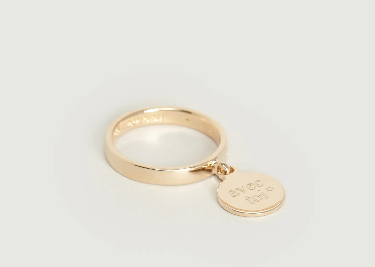 Bague Médaille Mobile Avec Toi Nouvel Amour