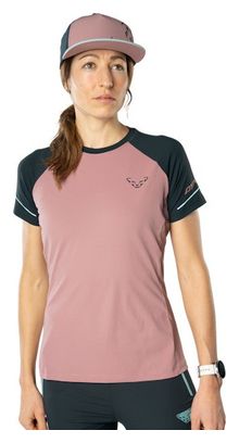 Maillot manches courtes Dynafit Alpine Pro Rose Bleu Femme