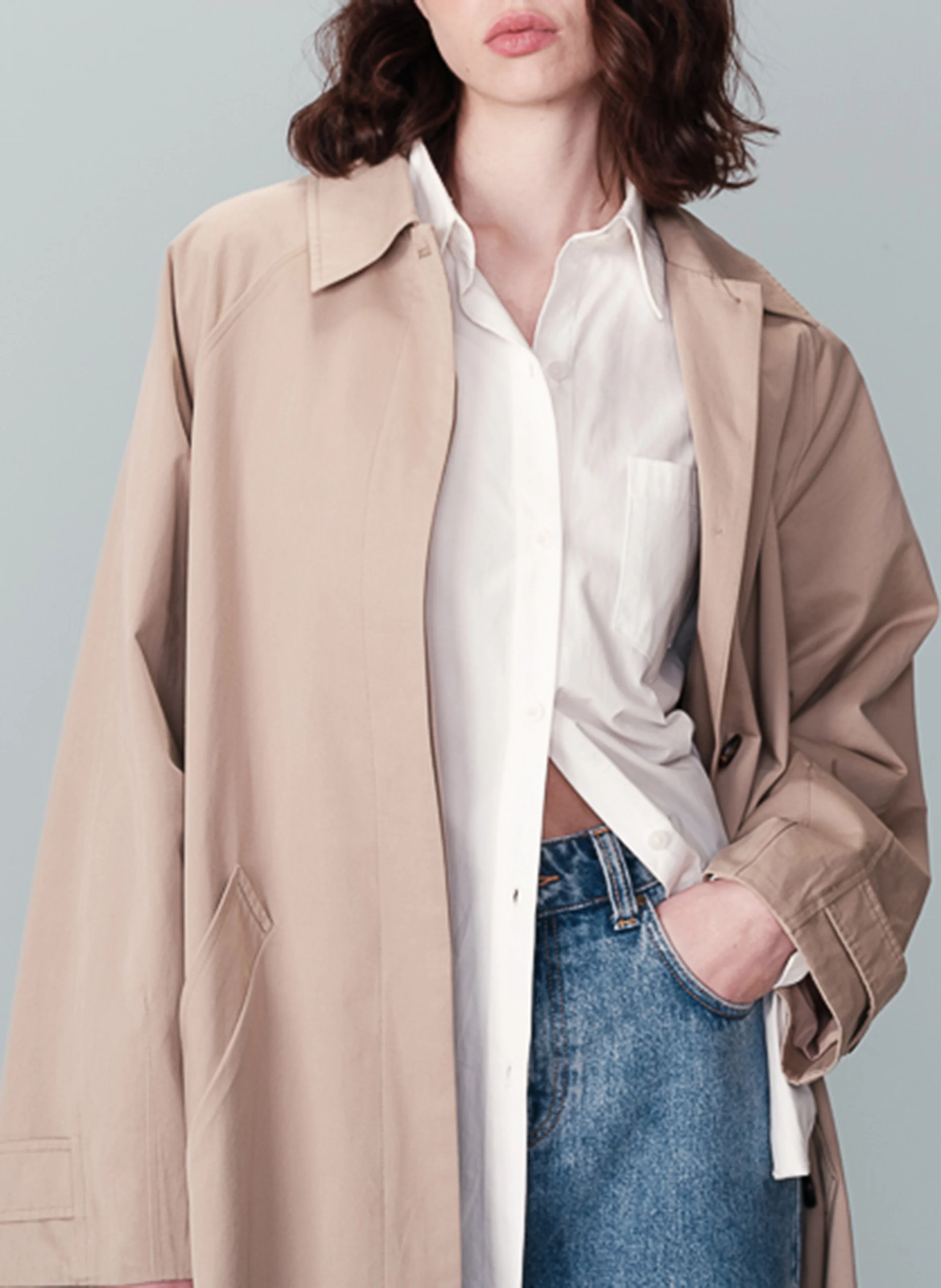 NOTHOMB - Trench-coat long en coton | Beige