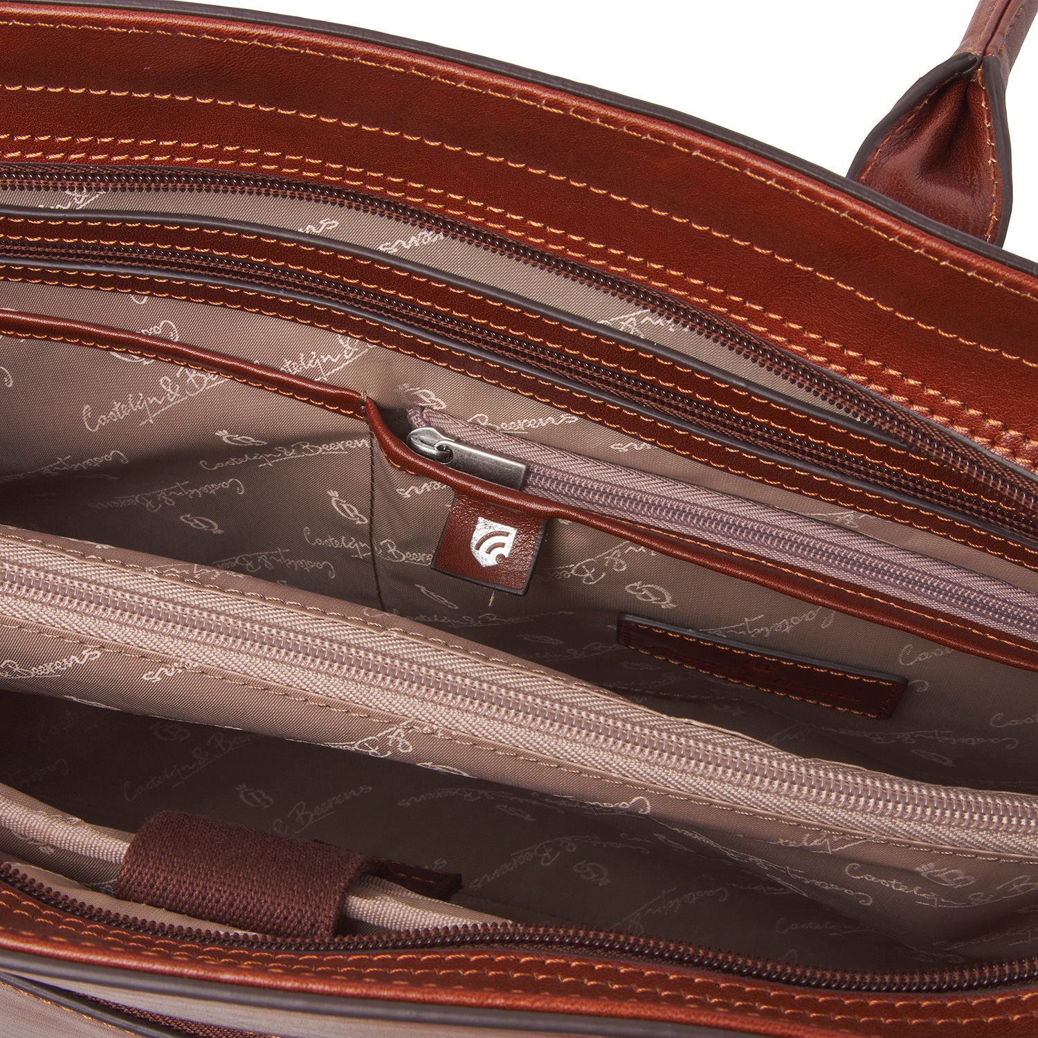 Castelijn & Beerens Gaucho Ellen Laptop Shoulderbag 15.6'' cognac