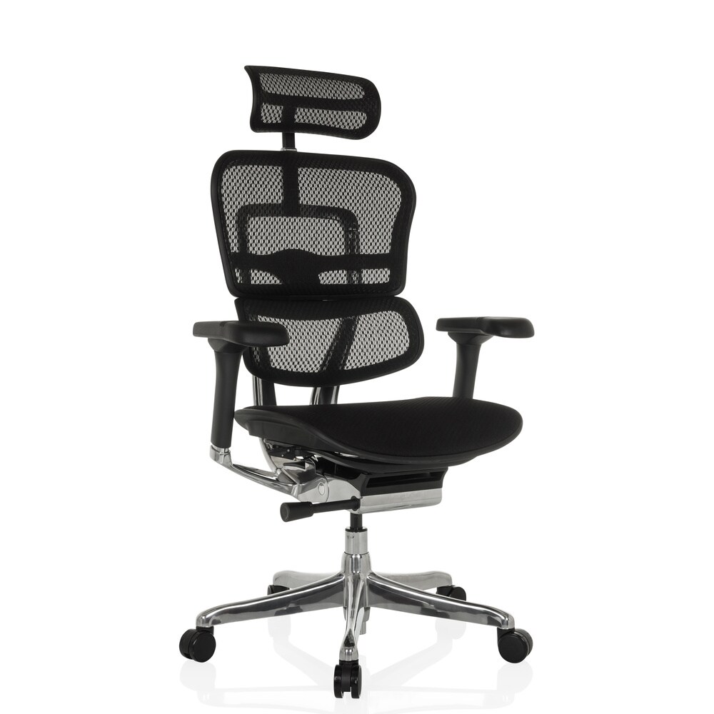 Luxus Chefsessel ERGOHUMAN GEN2 Stoff/Netzstoff mit Armlehnen (höhenverstellbar) hjh OFFICE