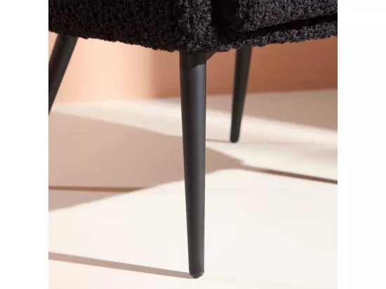 Fauteuil en tissus teddy Fluffy