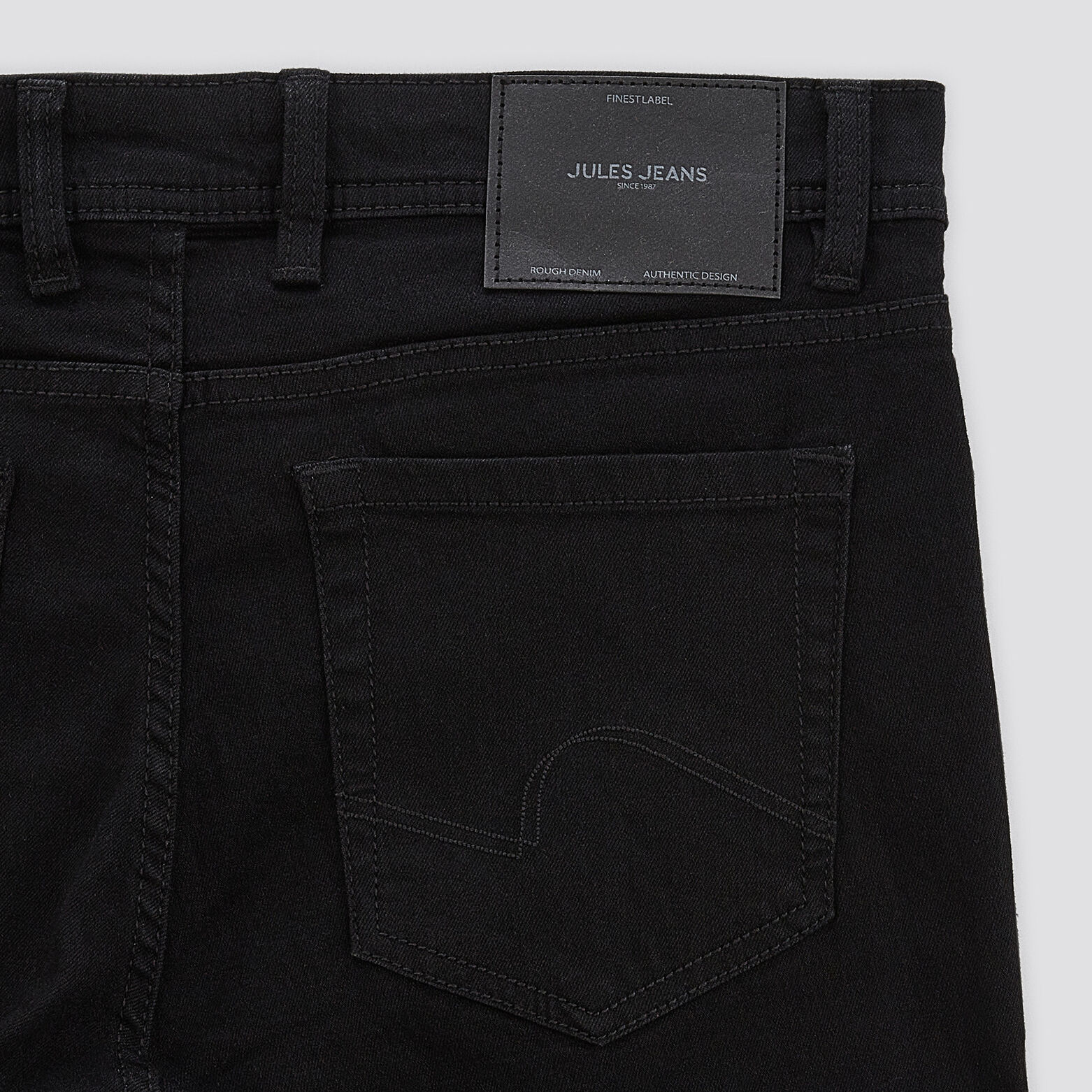 Jean skinny en coton et polyester recyclés Noir