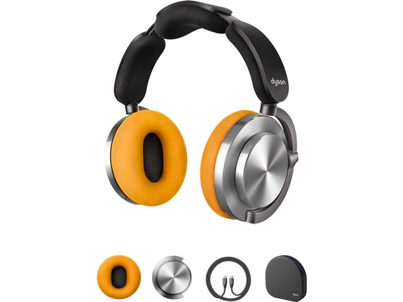 Dyson Over-Ear-Kopfhörer OnTrac Aluminium; Gelb Kopfhörer neu definiert