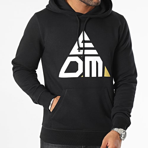 Sweat Capuche Logo Noir Blanc