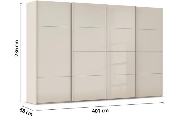 Kledingkast Finca Glans Glas