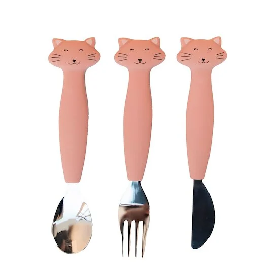 Couverts 3 pièces en silicone   Mrs. Chat        de               Trixie