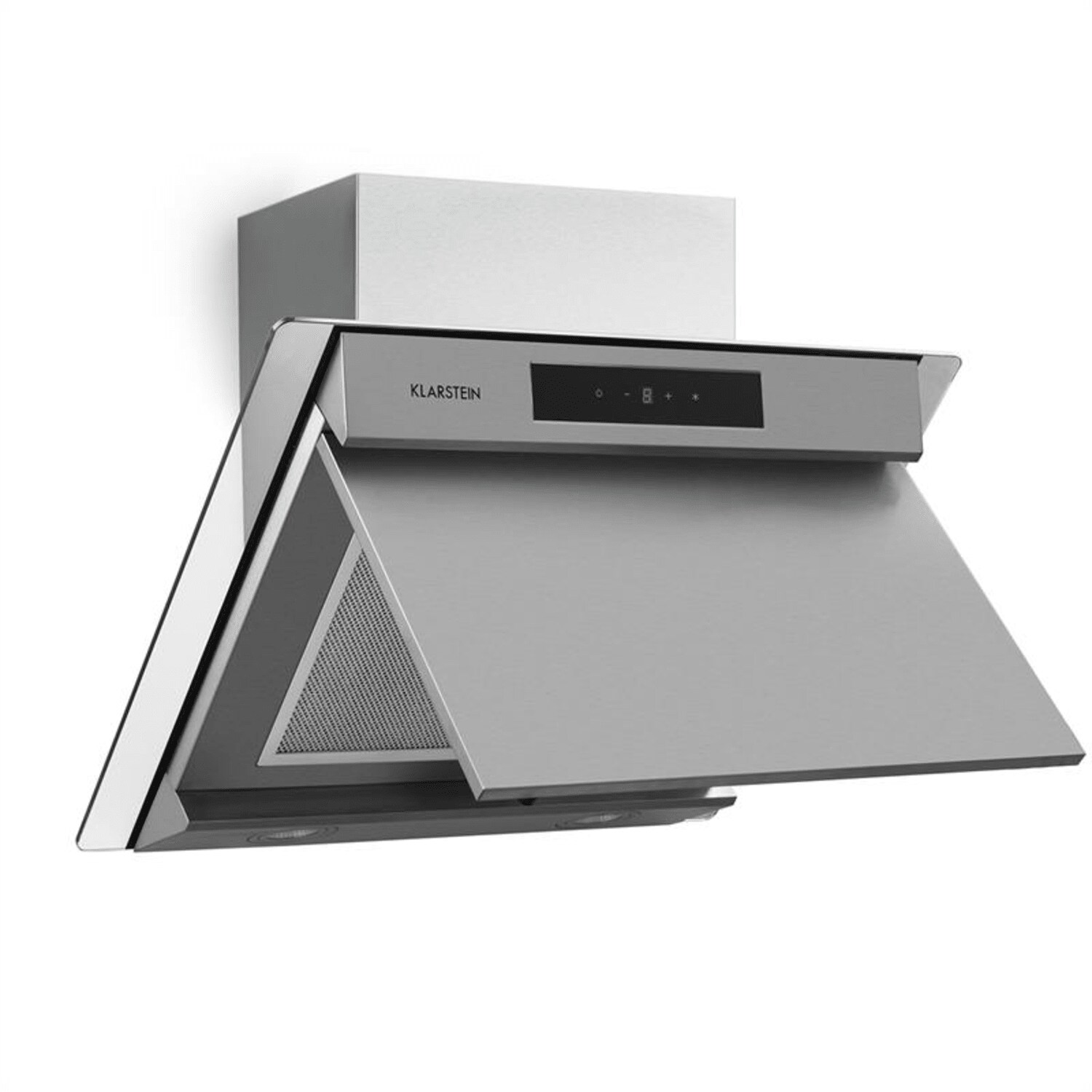 Balzac 60 Dunstabzugshaube 60 cm 210W 610m³/h LED Touch Edelstahl Glas