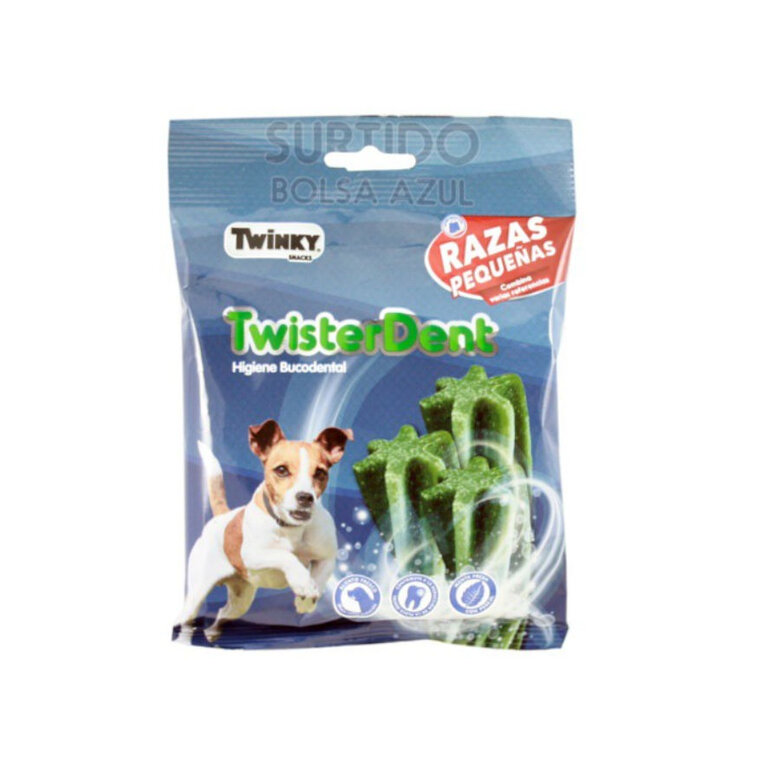 Twinky Twister Petiscos Dentais para Cães de Raças Pequenas